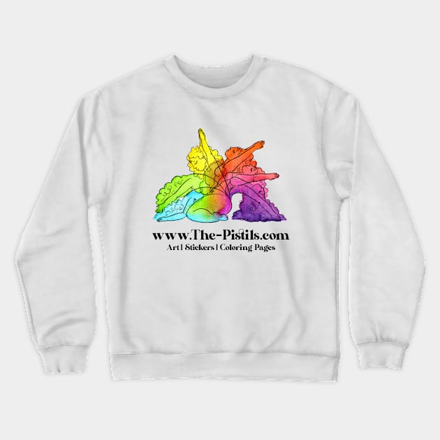 Yoga Rainbow Crewneck Sweatshirt by The Pistils